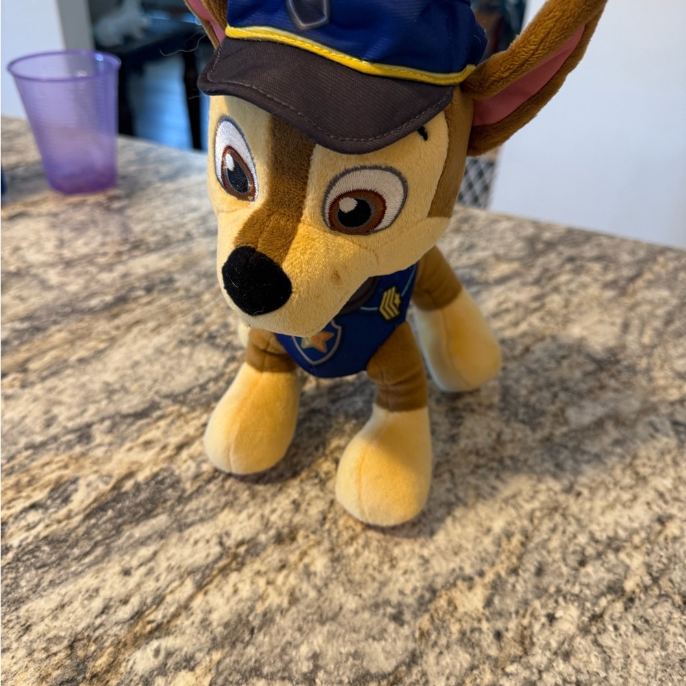 Paw Patrol Police Pup Plush - Brown and Blue